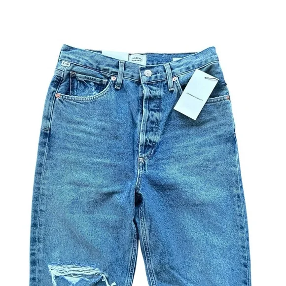 CITIZENS OF HUMANITY Sabine High Rise Straight Leg Jeans in Gretta Size 26 NWT - Picture 5 of 11